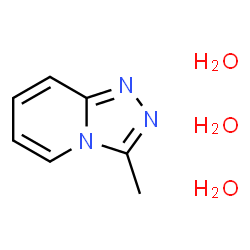 ChemSpider 2D Image | 3-Methyl[1,2,4]triazolo[4,3-a]pyridine trihydrate | C7H13N3O3