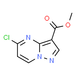 ChemSpider 2D Image | Methyl 5-chloropyrazolo[1,5-a]pyrimidine-3-carboxylate | C8H6ClN3O2