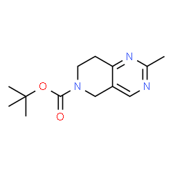 ChemSpider 2D Image | tert-butyl 2-methyl-5H,7H,8H-pyrido[4,3-d]pyrimidine-6-carboxylate | C13H19N3O2