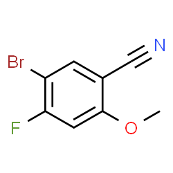 ChemSpider 2D Image | 5-Bromo-4-fluoro-2-methoxybenzonitrile | C8H5BrFNO