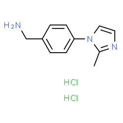 ChemSpider 2D Image | 1-[4-(2-METHYLIMIDAZOL-1-YL)PHENYL]METHANAMINE DIHYDROCHLORIDE | C11H15Cl2N3