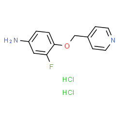 ChemSpider 2D Image | 3-Fluoro-4-(4-pyridinylmethoxy)aniline dihydrochloride | C12H13Cl2FN2O