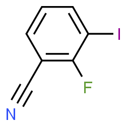 ChemSpider 2D Image | 2-Fluoro-3-iodobenzonitrile | C7H3FIN