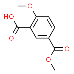 ChemSpider 2D Image | 2-Methoxy-5-(methoxycarbonyl)benzoic acid | C10H10O5