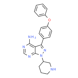 ChemSpider 2D Image | Btk inhibitor 1 R enantiomer | C22H22N6O