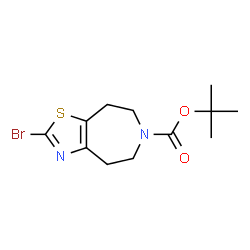 ChemSpider 2D Image | tert-butyl 2-bromo-4H,5H,6H,7H,8H-[1,3]thiazolo[4,5-d]azepine-6-carboxylate | C12H17BrN2O2S