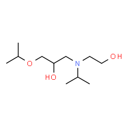 ChemSpider 2D Image | 1-[(2-Hydroxyethyl)(isopropyl)amino]-3-isopropoxy-2-propanol | C11H25NO3