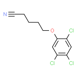 ChemSpider 2D Image | 5-(2,4,5-Trichlorophenoxy)pentanenitrile | C11H10Cl3NO