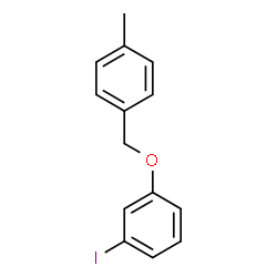 ChemSpider 2D Image | 1-Iodo-3-[(4-methylbenzyl)oxy]benzene | C14H13IO