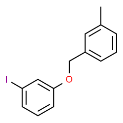 ChemSpider 2D Image | 1-Iodo-3-[(3-methylbenzyl)oxy]benzene | C14H13IO