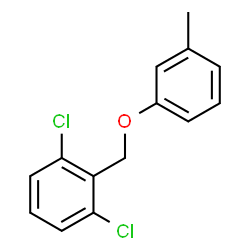 ChemSpider 2D Image | 1,3-Dichloro-2-[(3-methylphenoxy)methyl]benzene | C14H12Cl2O