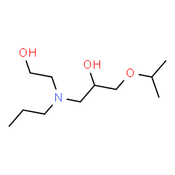 ChemSpider 2D Image | 1-[(2-Hydroxyethyl)(propyl)amino]-3-isopropoxy-2-propanol | C11H25NO3