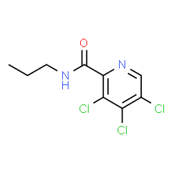 ChemSpider 2D Image | 3,4,5-Trichloro-N-propyl-2-pyridinecarboxamide | C9H9Cl3N2O