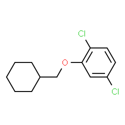 ChemSpider 2D Image | 1,4-Dichloro-2-(cyclohexylmethoxy)benzene | C13H16Cl2O