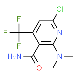 ChemSpider 2D Image | 6-Chloro-2-(dimethylamino)-4-(trifluoromethyl)nicotinamide | C9H9ClF3N3O