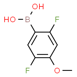 ChemSpider 2D Image | 2,5-DIFLUORO-4-METHOXYPHENYLBORONIC ACID | C7H7BF2O3