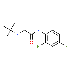 ChemSpider 2D Image | N-(2,4-Difluorophenyl)-N~2~-(2-methyl-2-propanyl)glycinamide | C12H16F2N2O