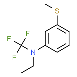 ChemSpider 2D Image | N-Ethyl-3-(methylsulfanyl)-N-(trifluoromethyl)aniline | C10H12F3NS