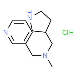 ChemSpider 2D Image | N-Methyl-1-(3-pyridinyl)-N-(3-pyrrolidinylmethyl)methanamine hydrochloride (1:1) | C12H20ClN3