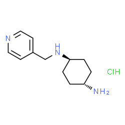 ChemSpider 2D Image | trans-N-(4-Pyridinylmethyl)-1,4-cyclohexanediamine hydrochloride (1:1) | C12H20ClN3