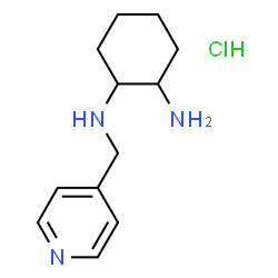 ChemSpider 2D Image | N-(4-Pyridinylmethyl)-1,2-cyclohexanediamine hydrochloride (1:1) | C12H20ClN3