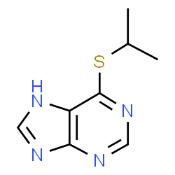 ChemSpider 2D Image | 6-(Isopropylthio)purine | C8H10N4S