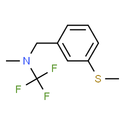 ChemSpider 2D Image | 1,1,1-Trifluoro-N-methyl-N-[3-(methylsulfanyl)benzyl]methanamine | C10H12F3NS