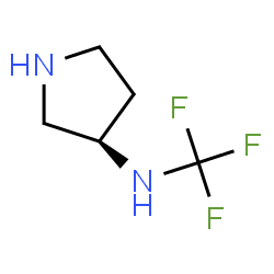 ChemSpider 2D Image | (3R)-N-(Trifluoromethyl)-3-pyrrolidinamine | C5H9F3N2