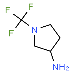 ChemSpider 2D Image | 1-(Trifluoromethyl)-3-pyrrolidinamine | C5H9F3N2