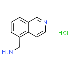 ChemSpider 2D Image | Isoquinolin-5-ylmethanamine hydrochloride | C10H11ClN2