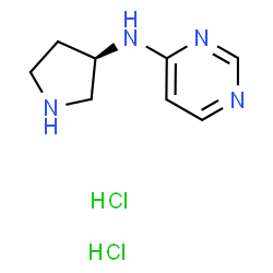 ChemSpider 2D Image | N-[(3R)-Pyrrolidin-3-yl]pyrimidin-4-amine dihydrochloride | C8H14Cl2N4