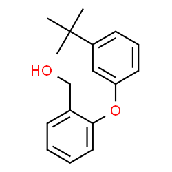 ChemSpider 2D Image | {2-[3-(2-Methyl-2-propanyl)phenoxy]phenyl}methanol | C17H20O2