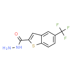 ChemSpider 2D Image | 5-(Trifluoromethyl)-1-benzothiophene-2-carbohydrazide | C10H7F3N2OS