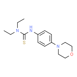ChemSpider 2D Image | 1,1-Diethyl-3-[4-(4-morpholinyl)phenyl]thiourea | C15H23N3OS