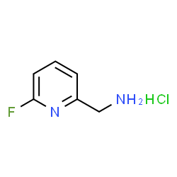 ChemSpider 2D Image | 1-(6-fluoropyridin-2-yl)methanamine hydrochloride | C6H8ClFN2
