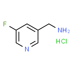 ChemSpider 2D Image | (5-fluoropyridin-3-yl)methanamine hydrochloride | C6H8ClFN2