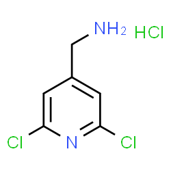 ChemSpider 2D Image | (2,6-Dichloropyridin-4-yl)methanamine hydrochloride | C6H7Cl3N2