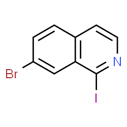 ChemSpider 2D Image | 7-Bromo-1-iodoisoquinoline | C9H5BrIN