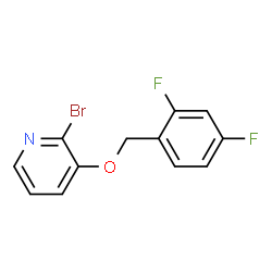 ChemSpider 2D Image | 2-Bromo-3-[(2,4-difluorobenzyl)oxy]pyridine | C12H8BrF2NO
