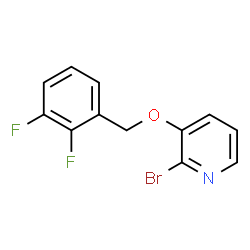 ChemSpider 2D Image | 2-Bromo-3-[(2,3-difluorobenzyl)oxy]pyridine | C12H8BrF2NO