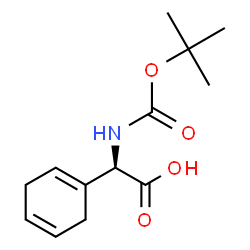 ChemSpider 2D Image | Boc-2,5-dihydro-D-phenylglycine | C13H19NO4