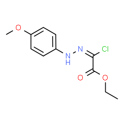 ChemSpider 2D Image | Ethyl (2E)-chloro[(4-methoxyphenyl)hydrazono]acetate | C11H13ClN2O3