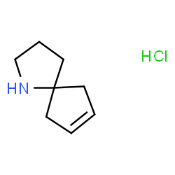 ChemSpider 2D Image | 1-azaspiro[4.4]non-7-ene hydrochloride | C8H14ClN