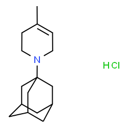 ChemSpider 2D Image | 1-(Adamantan-1-yl)-4-methyl-1,2,3,6-tetrahydropyridine hydrochloride | C16H26ClN