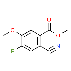 ChemSpider 2D Image | Methyl 2-cyano-4-fluoro-5-methoxybenzoate | C10H8FNO3