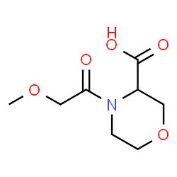ChemSpider 2D Image | 4-(Methoxyacetyl)-3-morpholinecarboxylic acid | C8H13NO5