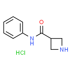 ChemSpider 2D Image | N-Phenyl-3-azetidinecarboxamide hydrochloride (1:1) | C10H13ClN2O