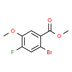 ChemSpider 2D Image | Methyl 2-bromo-4-fluoro-5-methoxybenzoate | C9H8BrFO3