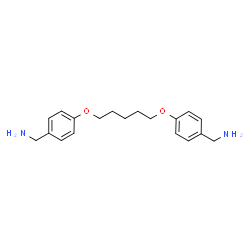 ChemSpider 2D Image | [1,5-Pentanediylbis(oxy-4,1-phenylene)]dimethanamine | C19H26N2O2