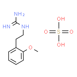 ChemSpider 2D Image | 1-[2-(2-Methoxyphenyl)ethyl]guanidine sulfate (1:1) | C10H17N3O5S